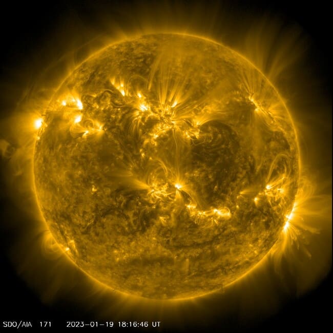 Sun in January 2023. Photo credit: NASA